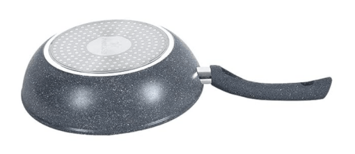Wonderchef Granite 26cm Non-Stick Wok | Glass Lid | Induction Bottom | Soft-Touch Handles | Virgin Aluminium | PFOA and Heavy Metals Free | 3.5mm Thick| 26cm, 3.1 litres | 2 Year Warranty | Grey - Image 2